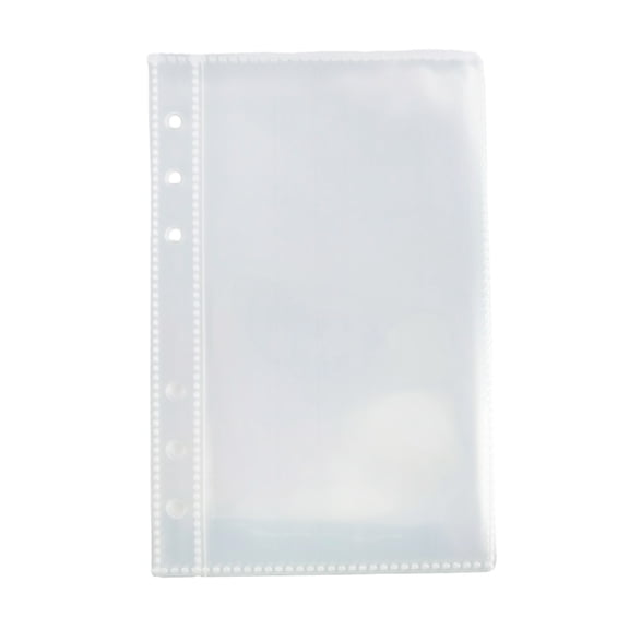 ZPAQI 10Pcs Pocket Sleeves Double-Side Page Sheets Protector Photo Post Cards Packet