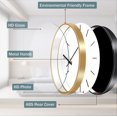 thumbnail image 2 of 30cm Silent Modern Design Wall Clock, Silent Mute Clock Wall Pendulum For Bedroom Kitchen Living Room, Digital Wall Clock For Office And Cafeteria, 2 of 5