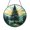 Acrylic 3.5 Inch, variant on Pine Tree Landscape Window Hanging – Glass Style Art1701