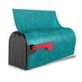 thumbnail image 4 of Fotbe Blue Green Glitter Mailbox Covers Post Letter Box Cover Garden Decor Standard Size-25.5x21 in, 4 of 9