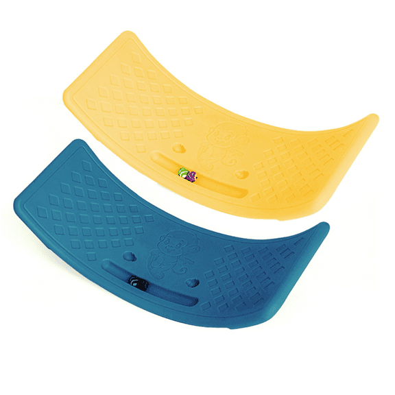 Children'S Balance Board Indoor Smart Board Sensory Training Equipment Household Toys Bend Yoga Board Seesaw,1 * Small Blue Children'S Balance Board 1 * Small Yellow Children'S Balance Board,As Shown