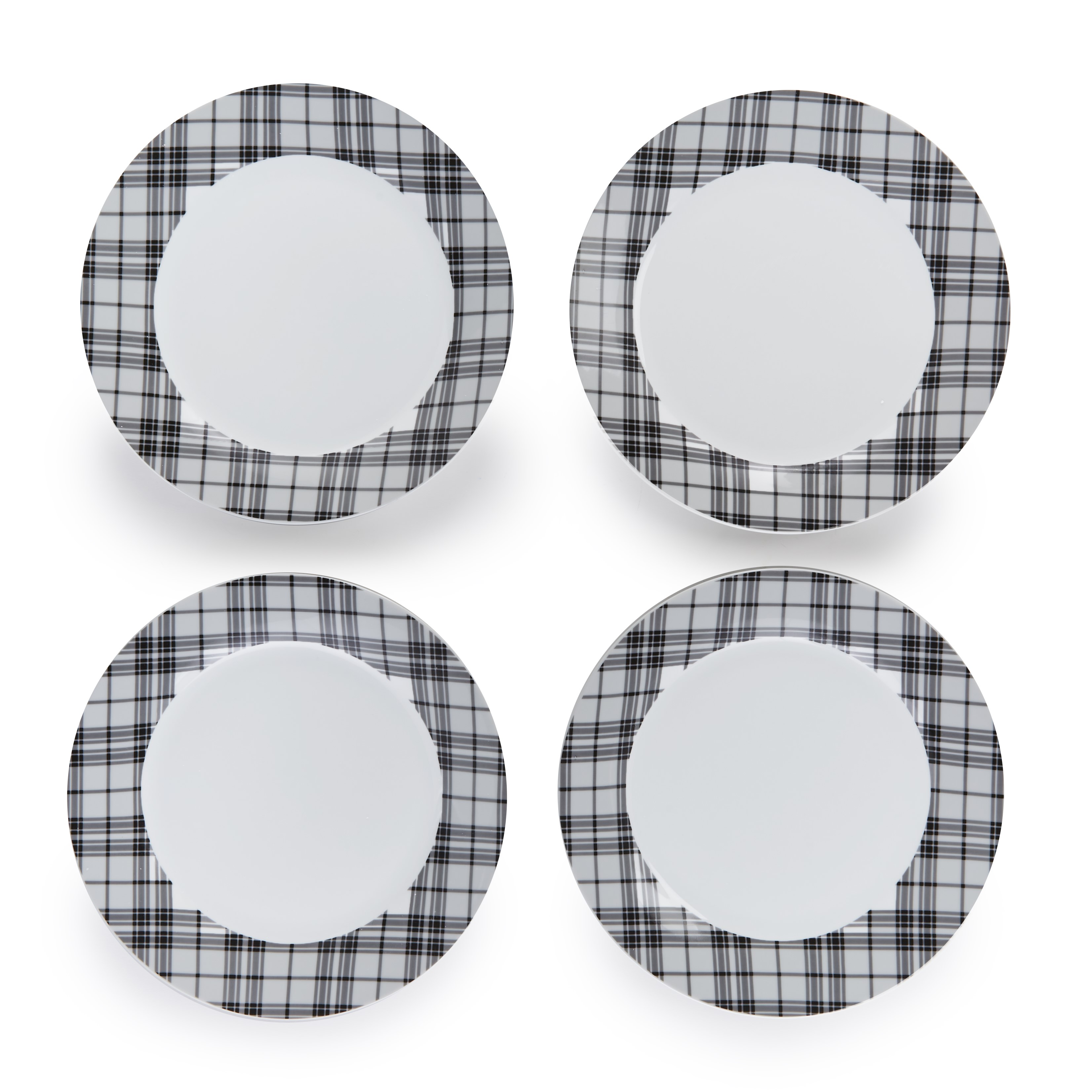 Buffalo Check Dinnerware Farmhouse Dinner Plates Set of 4