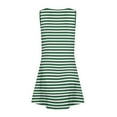 thumbnail image 6 of LTTVQM Toddlers Girls Dresses 2025 Size 3-4 Casual Striped Sundresses Comfy Sleeveless Tank Dress Fashion Round Neck Cover Up Dresses with Pockets Army Green 3-4, 6 of 7