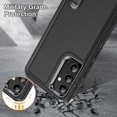 thumbnail image 6 of For Samsung Galaxy A14 Military Grade Dual Layer Shockproof Phone Case Build With Kickstand Dustproof Drop Proof Protective Cover for Galaxy A14 5G 6.6"(Black), 6 of 8