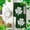 A, variant on St. Patrick's Day Shamrock & Plaid Themed Towel, 17.7x26in Irish Lucky Decorative Hand Towel Decor for Kitchen Bathroom Gifts