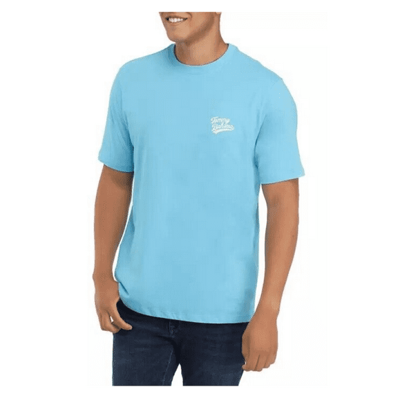 Tommy Bahama Men's Hulas on First Short Sleeve T-Shirt, Turquoise, Size M