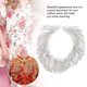 thumbnail image 5 of Costura Larga Borla Garra Cadena Ropa Apliques Costura Borla Cadena, Costura Borla Cadena De Cristal, 1 Yarda Para Coser Artesanía DIY ANGGREK Tassel Rhinestones Trim, 5 of 8