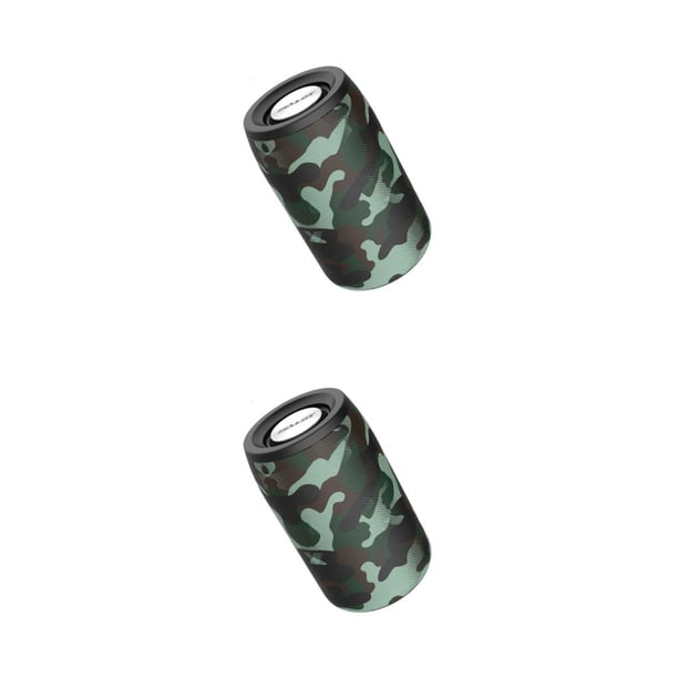 Injueey Altavoz inalámbrico Bajo Subwoofer Radio Música Altavoces Inicio Boda Fiesta Regalos para soporte Laptop Camo Camuflaje de la selva tropical 2piezas