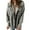 Gray, variant on Womens Plaid Shacket Jacket Sherpa Lined Flannel Jackets Oversized Button Up Fleece Hooded Warm Coat