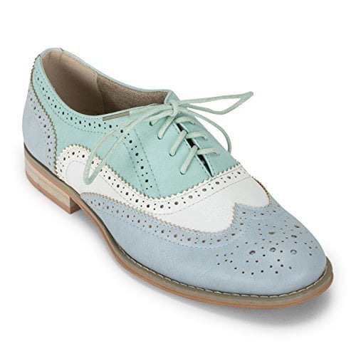 multi colored oxford shoes womens