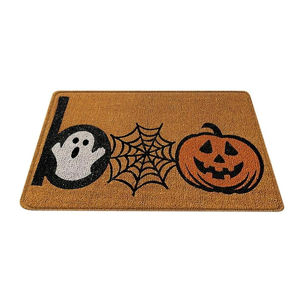 Felpudo de Halloween, alfombra de bienvenida para la puerta de entrada, antideslizante, fácil de limpiar y Calabaza GOST 50x80cm