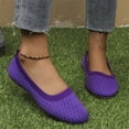 thumbnail image 6 of Willtoo Women Flat Shoes Knitted Lightweight Slip-on Loafers Breathabel Soft Comfortable Ballet Flats, 6 of 6