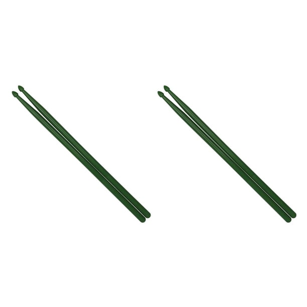 Soidarity Baquetas de nailon con fuerte elasticidad, mangos de instrumentos musicales de alta dureza, accesorios para instrumentos, verde oscuro Verde oscuro 2piezas