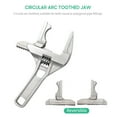 thumbnail image 2 of Llave inglesa Llave ajustable para baño, mango corto y llave de cambio de apertura grande, llave inglesa para baño para mantenimiento de aire acondicionado de tuberías 1 1, 2 of 5