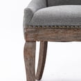 thumbnail image 7 of EHANCIS Fabric Upholstered Side Chairs Set of 2 ,High-Back Dining Chair with Solid Wood Frame and Nailhead Trim Legs, Suitable for Kitchen and Dining Room(Gray), 7 of 7
