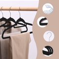thumbnail image 4 of Sentmoon Deals Flyer Flocked Clothes Hanger Home Adult Non-Slip Drying Rack No Mark Hanger, 16.5 Inches, 10-Pack, Great For Adult Closets, Clothes, Pants, Coat And More Deals of the Day Clearance Pri, 4 of 6