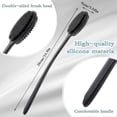 thumbnail image 2 of Back Scrubber Silicone Body Scrubber Long Handle Bath Shower Back Brush Body Exfoliator (long Handle), 2 of 5
