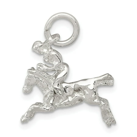 Sterling Silver Moveable Bronco Charm