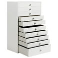 thumbnail image 1 of Joyero GUKA, organizador grande con 10 cajones, color blanco, 1 of 7