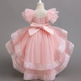 thumbnail image 4 of Toddler Baby Girls Party Shinny Tulle Mesh Ruffles Sequin Princess Dress Tutu Puffy Pageant Gown 1-10Years, 4 of 7