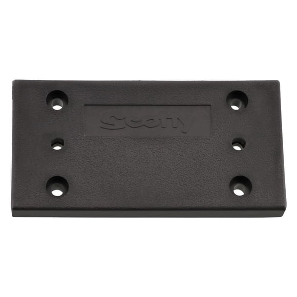 Scotty #1037 Placa De Montaje Solo Para Soporte De Ángulo Recto #1025, Negro