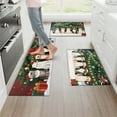 thumbnail image 6 of YIMEIS The cat under the Christmas tree Kitchen Mat Rug Set  - Perfect for Kitchen Counter, 16''*24''/20''*32''/47''*18'', Functional for Decoration, 6 of 10