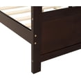 thumbnail image 4 of Classic Full Size Daybed for Living Room, Solid Wood Sofa Bed Frame with Support Legs, No Box Spring Needed,Espresso, 4 of 8