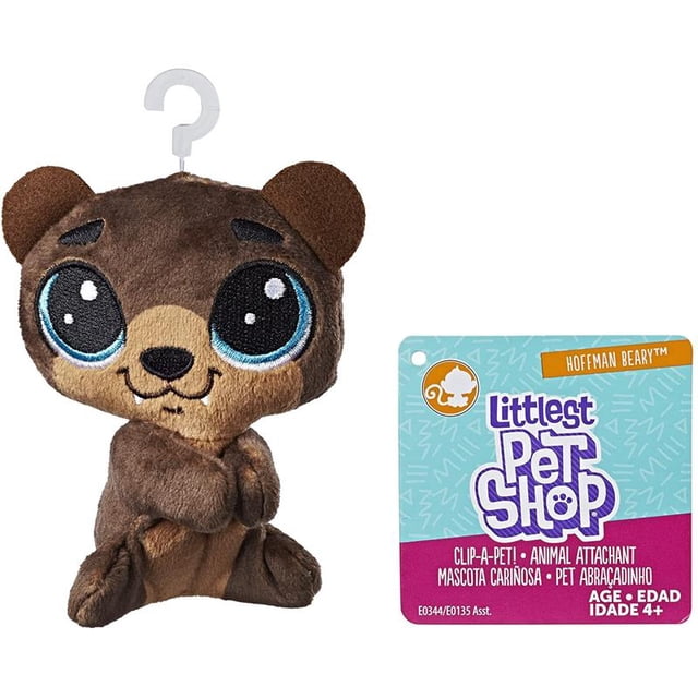 Littlest Pet Shop Mini Peluche Hoffman Beary Con Clip 11 Cm Hasbro Littlest Pet Shop Mini Peluche Hoffman Beary Con Clip 11 Cm