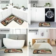 thumbnail image 4 of SKYSONIC Bottle of Red Wine Kitchen Rugs 2 Pieces, Vintage Colorful Floor Mat Room Area Rug Washable Carpet Perfect for Living Room Bedroom Entryway, 4 of 7
