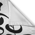 thumbnail image 3 of Ambesonne Inspirational Kitchen Curtains, Positive Life, 55"x39", Black and White, 3 of 3