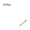 thumbnail image 3 of Uxcell 15 Pack 6mm Watch Band Link Cotter Pin, Stainless Steel 0.9mm Dia. Silver Tone, 3 of 5