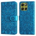 thumbnail image 2 of Funda tipo cartera GANGXUN para Motorola Moto G86 , diseño girasol, cuero PU, soporte, cierre magnético, tarjetero, 2 of 5
