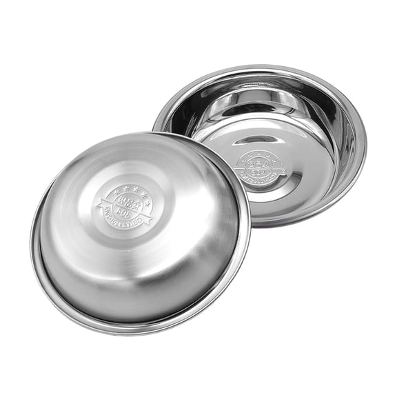 ACDANC Stainless Steel Cat Bowl-Shallow Wide Flat Cats Food Bowls,Metal Kitten Dishes Whisker Friendly Fatigue Relief,Replacement Basic Kitty Plates for Elevated Stand,Dishwasher Safe(Set of 5)