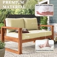 thumbnail image 6 of SDJPOI Outdoor Loveseat Cushion Set, 48‘‘ x 24‘’ Waterproof Couch Love Seat for Bench & Swing, 6 of 7