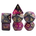 thumbnail image 2 of 7Pcs Acrylic Polyhedral Party Game Playing Table Game , Estrella Púrpura Oscuro Macarena dados poliédricos, 2 of 7