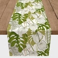 thumbnail image 3 of Creative Products Yellow Green Monstera 16 x 90 Cotton Twill Table Runner, 3 of 3