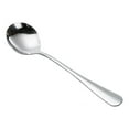 thumbnail image 1 of facefd Spoon Stainless Steel Scoop Round Soup Scoop Long Handle Coffee Teaspoon Kitchen Utensil, 1 of 9