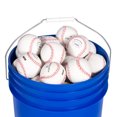 thumbnail image 4 of FORTRESS Ball Bucket with Cushioned Lid | Durable Heavy-Duty Plastic Bucket for Sports Balls with Comfortable Foam Seat Lid - Ideal for Baseball, Softball and Cricket Practices, 4 of 6