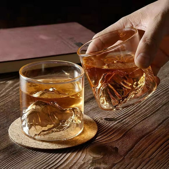 SPRING PARK 200/300ml Glasses Old Fashioned Whiskey Glasses Ultra Clear Whiskey Glass for Bourbon and Liquor
