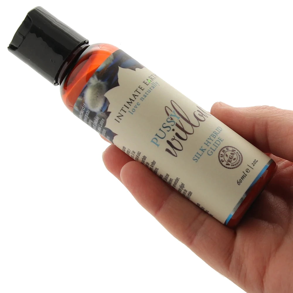 Intimate Earth Pussy Willow Silk Glide Water-Silicone Hybrid Based Personal Liquid Lubricant, 2 oz, Lube