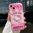 thumbnail image 1 of Funda de teléfono Sanrio Hello Kitty Kuromi My Melody Cinnamoroll para iPhone 14 13 12 11 Pro Max Xr Xs 7 8 14 Plus, funda bonita y suave xuanjing unisex, 1 of 2