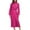 Pink, variant on IROINNID Formal Dress for Women Wedding Guest Evening Party Formal Dress Sense Dress Spring And Fall Halter Long Sleeve Gown Satin Elegant Evening Gown,Pink