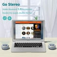 thumbnail image 5 of EBODA Altavoz Bluetooth para ducha, altavoz flotante portátil impermeable IPX7 con sonido HD fuerte, luz LED estéreo inalámbrica verdadera, reproducción 24 horas para piscina playa, regalos hombres, m, 5 of 5