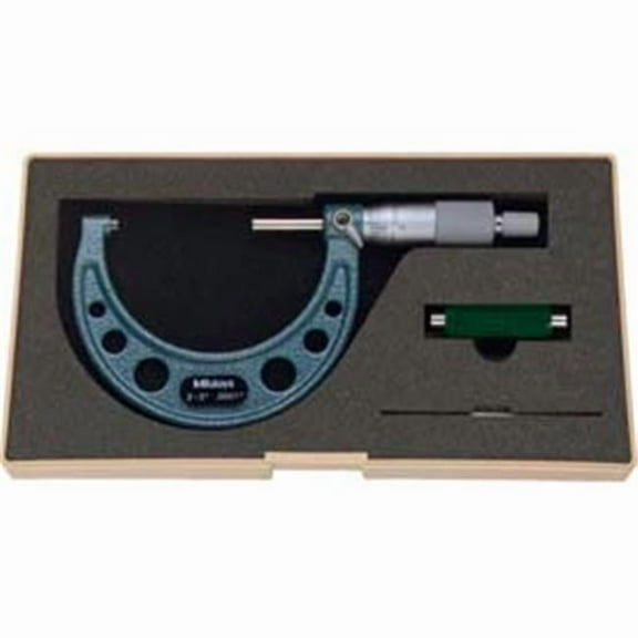 Mitutoyo Micrometer,2 to 3",0.0001,Ratchet 103-217