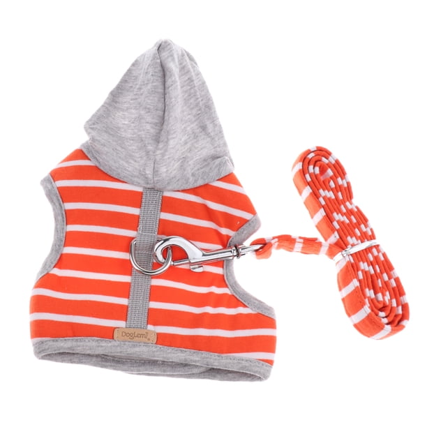 Arnés chaleco Ajustable Sunnimix Mascota gato Accesorios de Animales Domesticos Fácil Naranja s