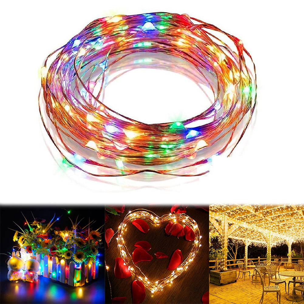 0.2W 150 LED Solar Copper Wire Fairy String Lights Home Garden Party Decor 17m 
