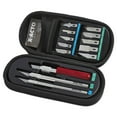 thumbnail image 4 of X-ACTO Compression Basic Knife Set, 3 Knives, 13 Blades, Soft Carry Case, 17 Count, 4 of 7