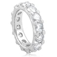 thumbnail image 2 of Pompeii 5 Ct Lab Grown Diamond Eternity Ring in 14k White, Yellow, or Rose Gold, 2 of 5