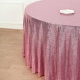 thumbnail image 2 of BalsaCircle 132" Sequin Round Tablecloth Wedding Party Linens Pink, 2 of 9