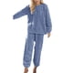 thumbnail image 1 of Conjuntos de pijama cálidos y suaves para mujer. Cómodos pantalones de felpa oversize. Ropa de estar por casa. Conjunto de 2 piezas. Talla única., 1 of 7